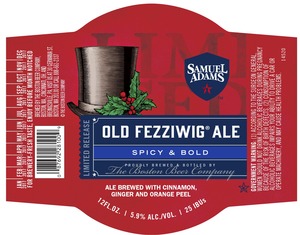 Samuel Adams Old Fezziwig Ale August 2016