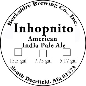 Berkshire Brewing Company Inhopnito American IPA