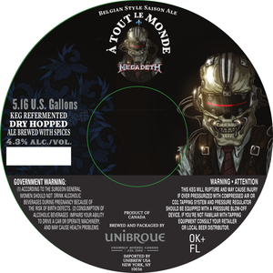 Unibroue A Tout Le Monde August 2016