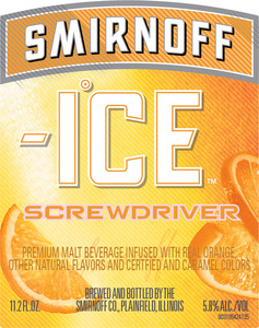 Smirnoff Ice Screwdriver August 2016