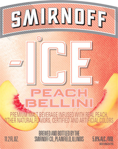 Smirnoff Ice Peach Bellini August 2016