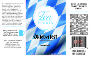 Ten Ninety Brewing Co Oktoberfest August 2016