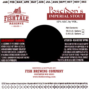 Fish Tale Ales Poseidon Imperial Stout August 2016