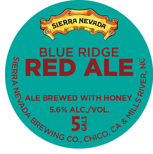 Sierra Nevada Blue Ridge Red Ale August 2016