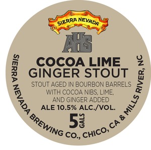 Sierra Nevada Cocoa Lime Ginger Stout August 2016