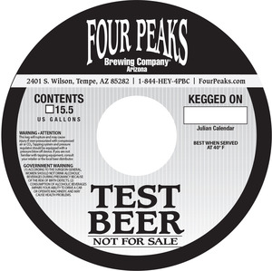 Test Beer September 2016