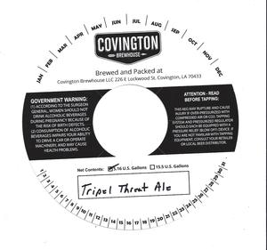 Covington Brewhouse Tripel Threat Ale August 2016