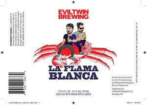 Evil Twin Brewing La Flama Blanca August 2016