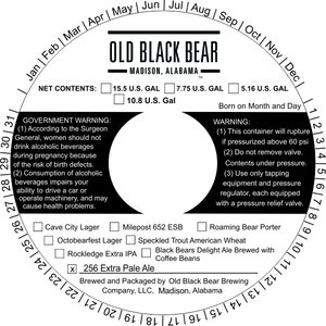 Old Black Bear 256 Extra Pale Ale August 2016