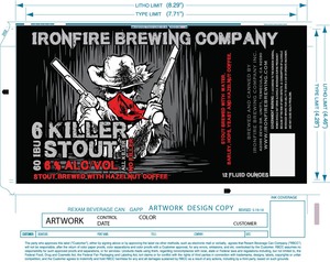 Ironfire Brewing Company 6 Killer Stout