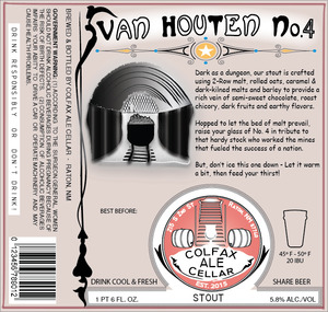 Colfax Ale Cellar Van Houten No. 4 Stout