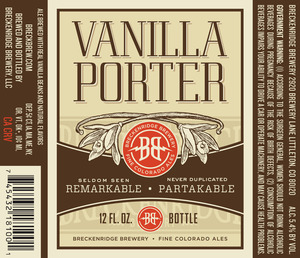 Breckenridge Brewery Vanilla Porter