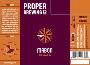 Proper Brewing Co. Mabon Weizenbock Ale