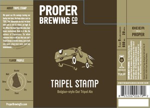 Proper Brewing Co. Tripel Stamp