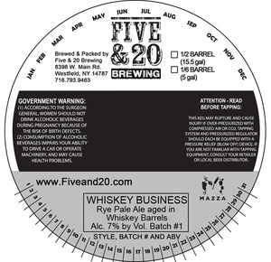 Five & 20 Brewing Whiskey Business