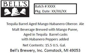 Bell's Tequila Barrel Aged Mangohabanero Oberon August 2016