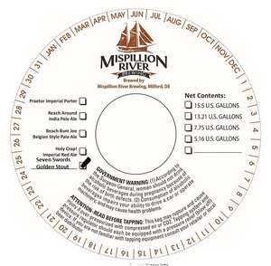 Mispillion River Brewing Seven Swords Golden Stout August 2016