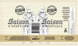 Australian Brewery Saison D Heretique September 2016