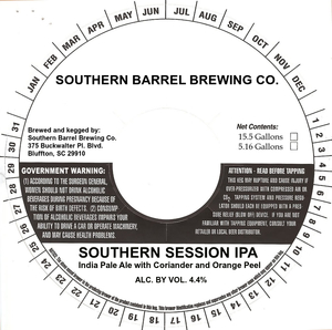 Southern Barrel Brewing Co. Southern Session IPA August 2016