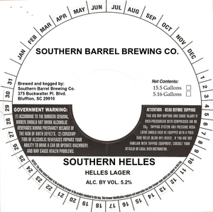 Southern Barrel Brewing Co. Southern Helles