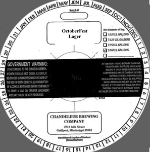 Chandeleur Brewing Company Octoberfest Lager