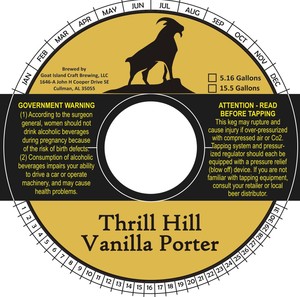 Thrill Hill Vanilla Porter August 2016