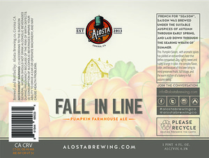 Alosta Brewing Co. Fall In Line