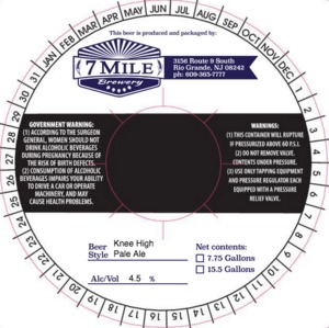 7 Mile Brewery Knee High August 2016