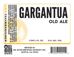 Eel River Brewing Co., Inc. Gargantua