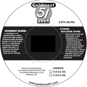 Goldcrest 51 Goldcrest 51 Beer August 2016