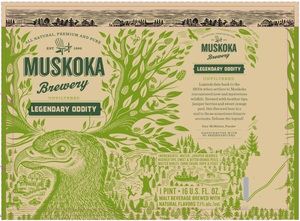 Muskoka Brewery Legendary Oddity August 2016