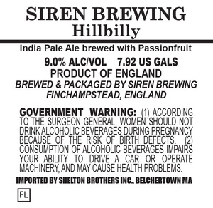 Siren Craft Brewing Hillbilly