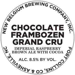 New Belgium Brewing Company, Inc. Chocolate Frambozen Grand Cru
