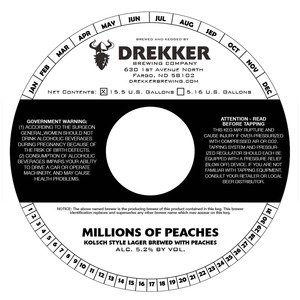 Drekker Brewing Company Millions Of Peaches
