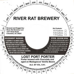 River Rat Brewery Lost Port Porter