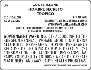 Goose Island Hombre Secreto Tropico