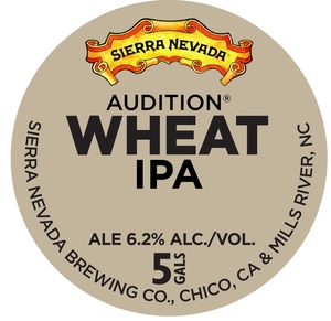 Sierra Nevada Audition Wheat IPA August 2016