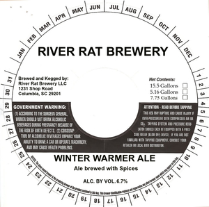 River Rat Brewery Winter Warmer Ale August 2016