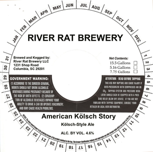 River Rat Brewery American Kolsch Story August 2016