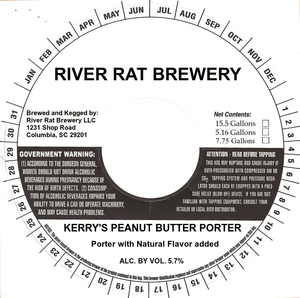 River Rat Brewery Kerry's Peanut Butter Porter
