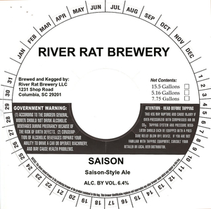 River Rat Brewery Saison
