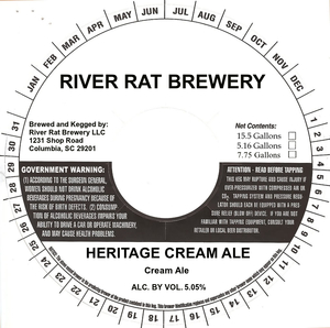 River Rat Brewery Heritage Cream Ale