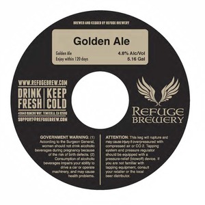 Refuge Brewery Golden Ale August 2016
