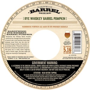 Hardywood Rye Whiskey Barrel Pumpkin