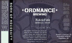 Blackfisk Imperial Stout August 2016