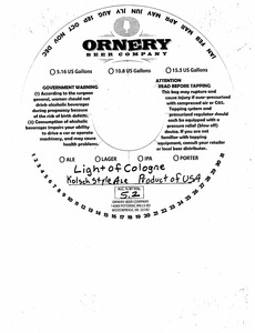 Ornery Beer Company Light Of Cologne Kolcsh-style Ale August 2016