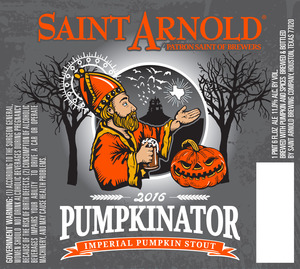 Saint Arnold Brewing Company Pumpkinator August 2016