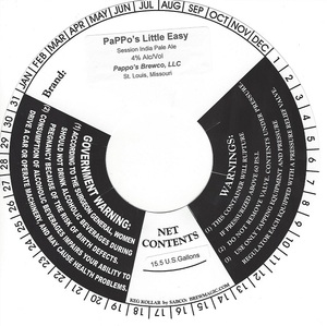 Pappo's Little Easy Session India Pale Ale