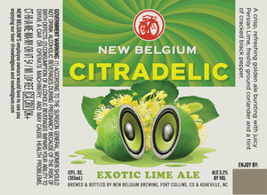 New Belgium Brewing Citradelic Exotic Lime Ale