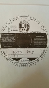 Bloom Brew Fords Pale
